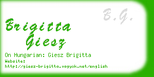 brigitta giesz business card
